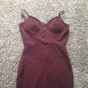 Maroon Mini Dress